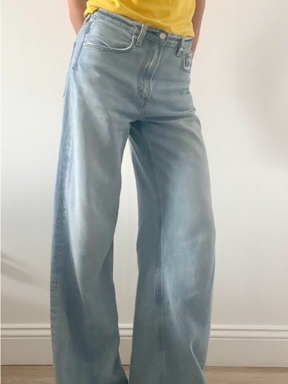 Citizens Of Humanity ‘Paloma’ Light Blue Wide Leg Jeans